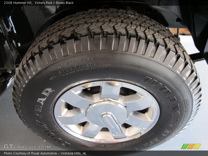 Victory Red / Ebony Black 2008 Hummer H3