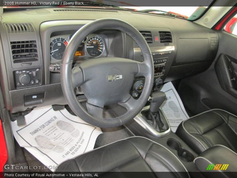 Victory Red / Ebony Black 2008 Hummer H3