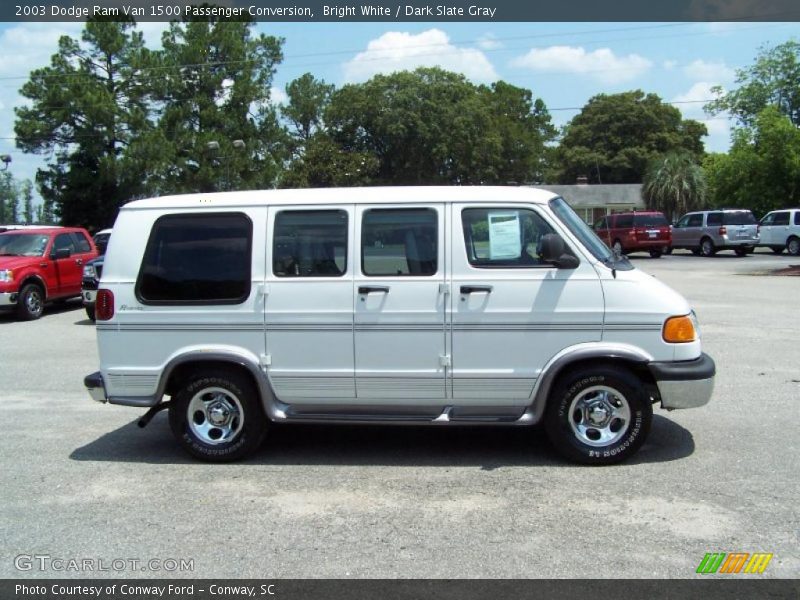 Bright White / Dark Slate Gray 2003 Dodge Ram Van 1500 Passenger Conversion