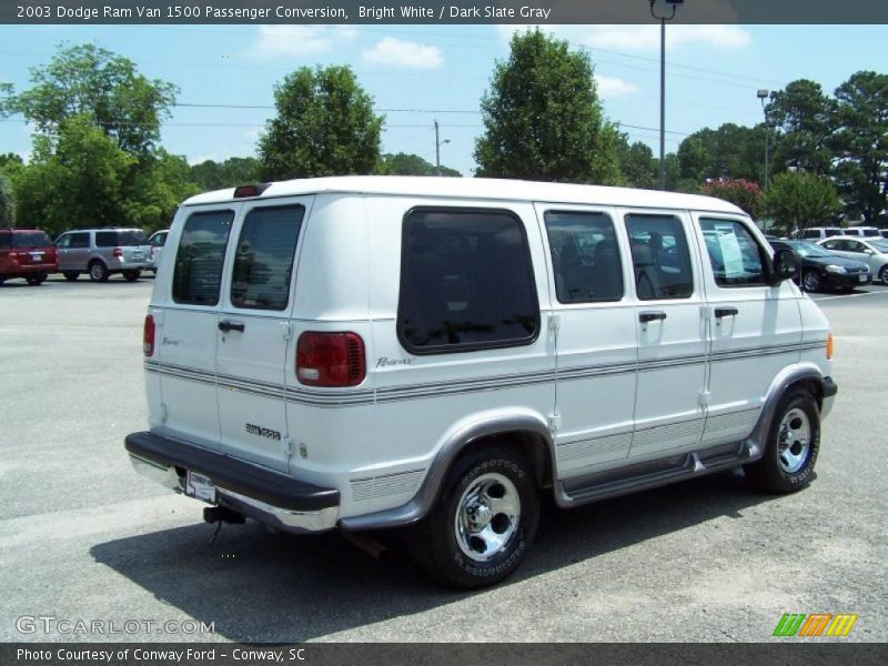 Bright White / Dark Slate Gray 2003 Dodge Ram Van 1500 Passenger Conversion