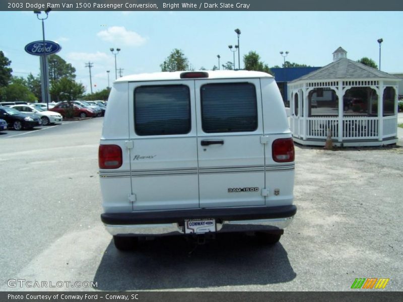 Bright White / Dark Slate Gray 2003 Dodge Ram Van 1500 Passenger Conversion