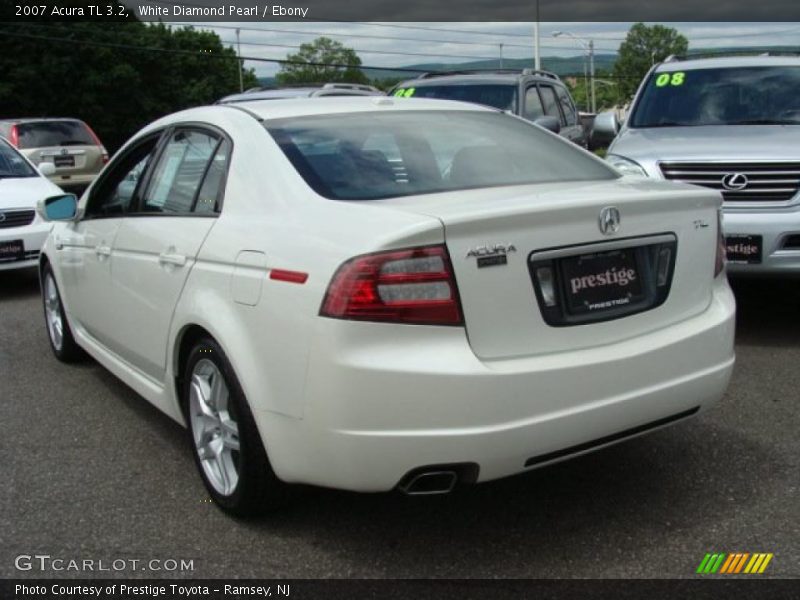 White Diamond Pearl / Ebony 2007 Acura TL 3.2