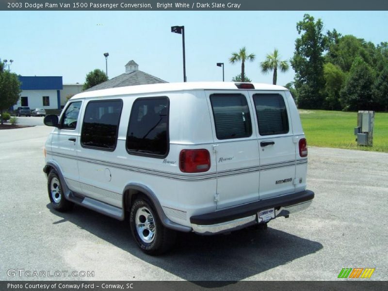 Bright White / Dark Slate Gray 2003 Dodge Ram Van 1500 Passenger Conversion