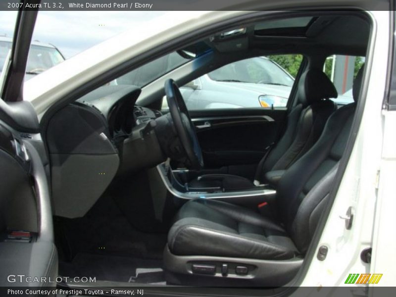 White Diamond Pearl / Ebony 2007 Acura TL 3.2