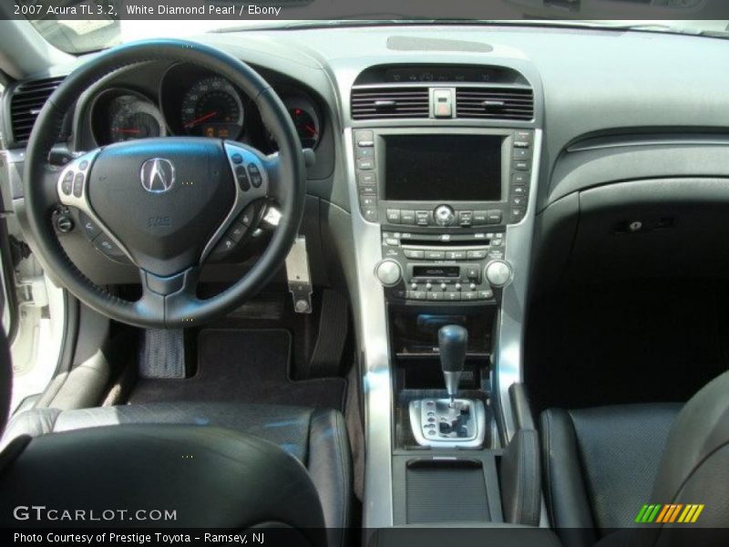 White Diamond Pearl / Ebony 2007 Acura TL 3.2