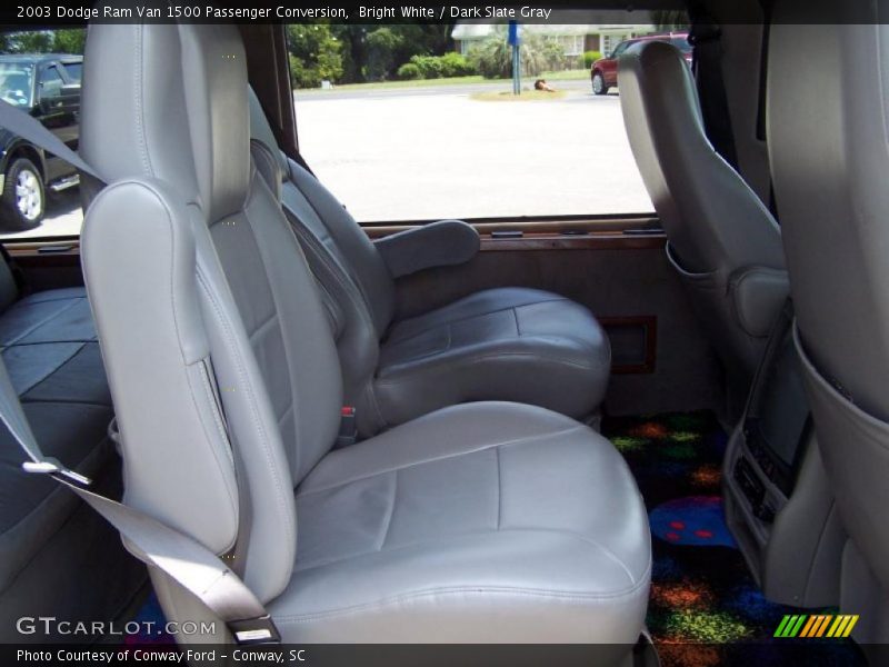 Bright White / Dark Slate Gray 2003 Dodge Ram Van 1500 Passenger Conversion