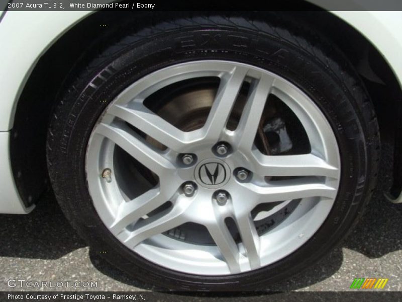 White Diamond Pearl / Ebony 2007 Acura TL 3.2