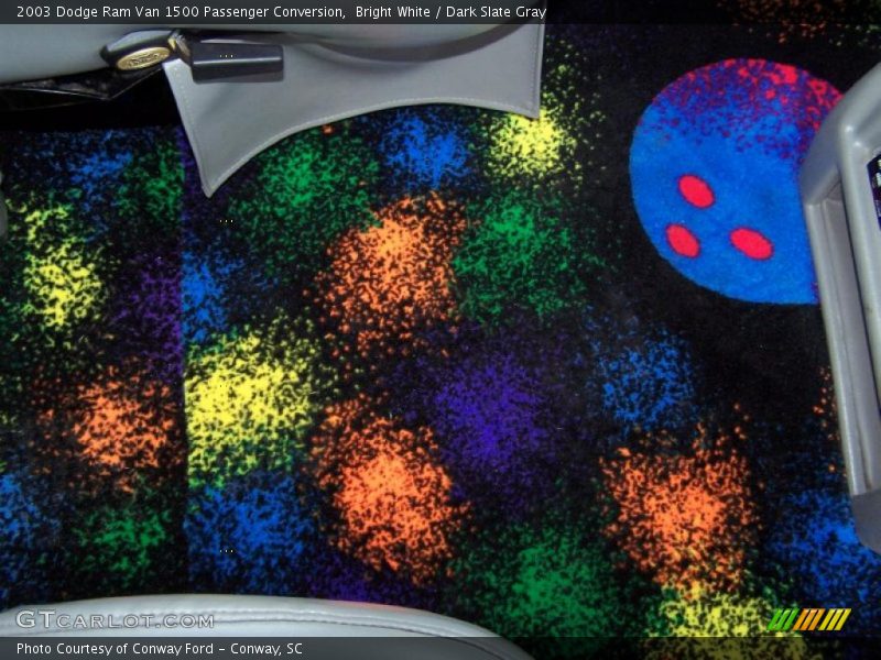 Bright White / Dark Slate Gray 2003 Dodge Ram Van 1500 Passenger Conversion