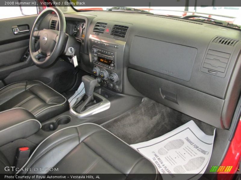 Victory Red / Ebony Black 2008 Hummer H3
