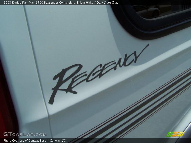 Bright White / Dark Slate Gray 2003 Dodge Ram Van 1500 Passenger Conversion