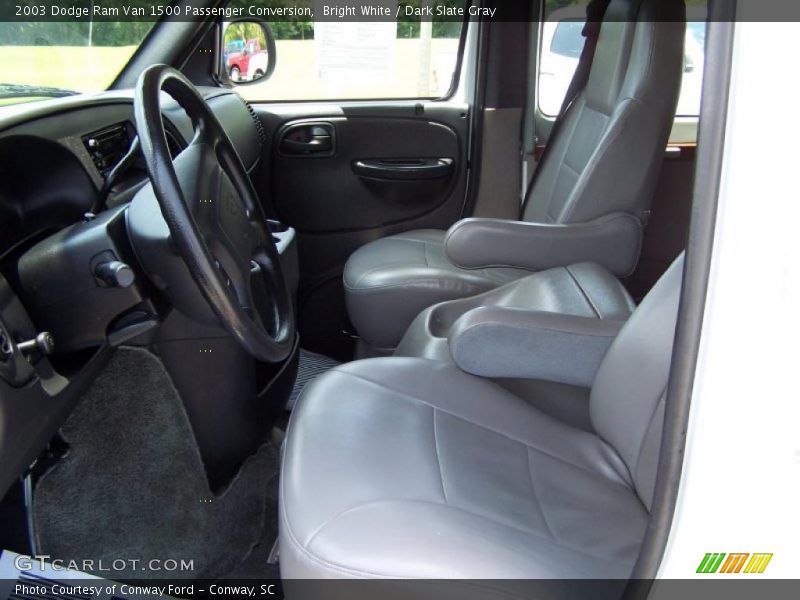 Bright White / Dark Slate Gray 2003 Dodge Ram Van 1500 Passenger Conversion