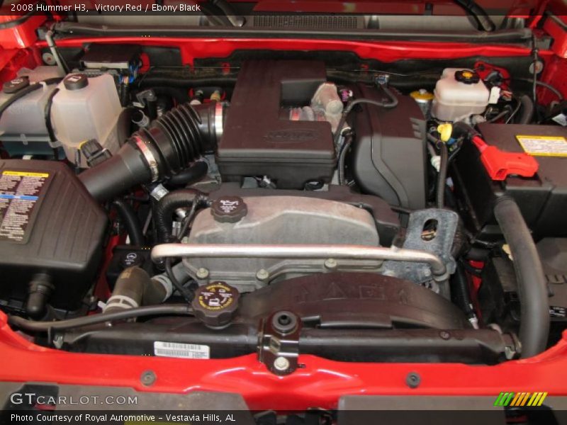 Victory Red / Ebony Black 2008 Hummer H3