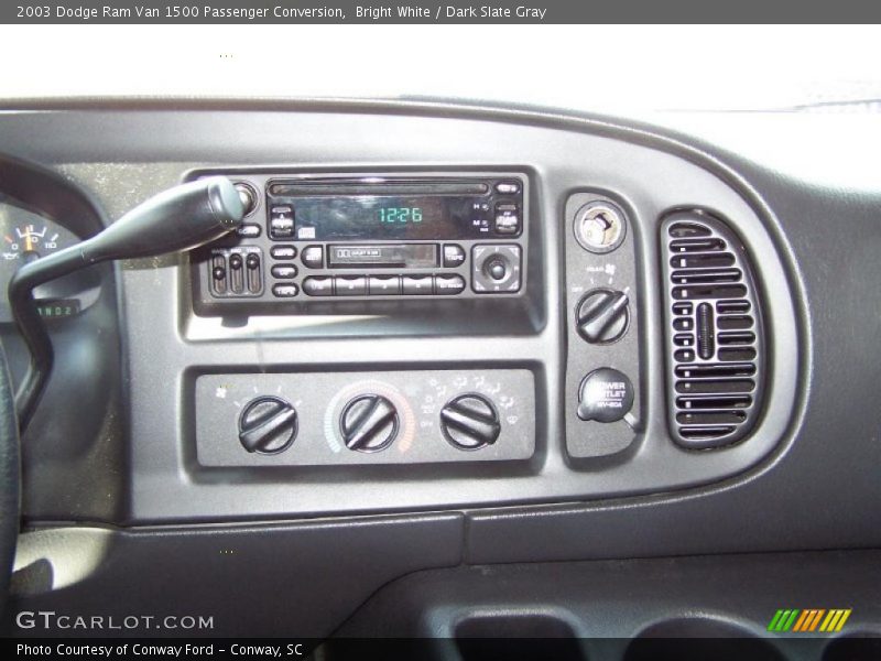 Bright White / Dark Slate Gray 2003 Dodge Ram Van 1500 Passenger Conversion