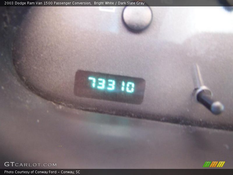 Bright White / Dark Slate Gray 2003 Dodge Ram Van 1500 Passenger Conversion