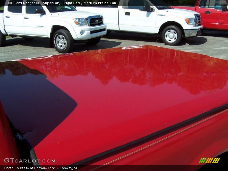 Bright Red / Medium Prairie Tan 2000 Ford Ranger XLT SuperCab