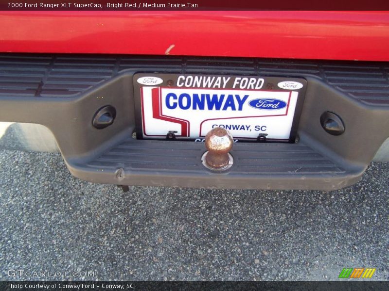 Bright Red / Medium Prairie Tan 2000 Ford Ranger XLT SuperCab