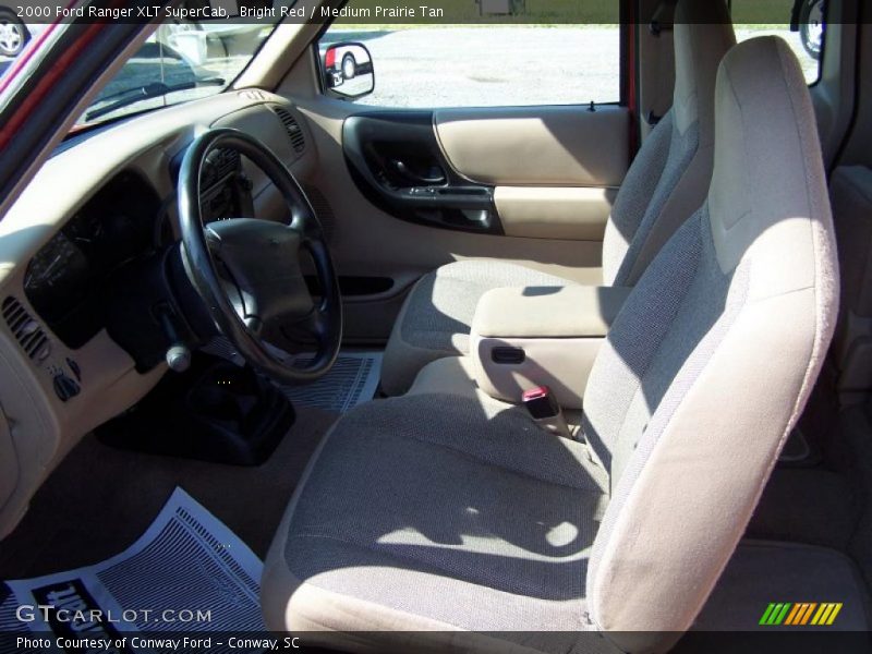 Bright Red / Medium Prairie Tan 2000 Ford Ranger XLT SuperCab