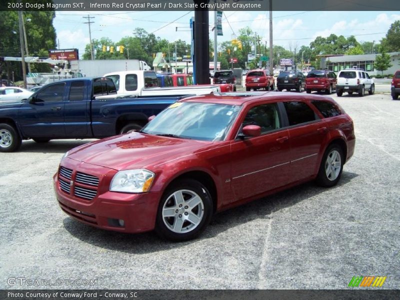 Inferno Red Crystal Pearl / Dark Slate Gray/Light Graystone 2005 Dodge Magnum SXT