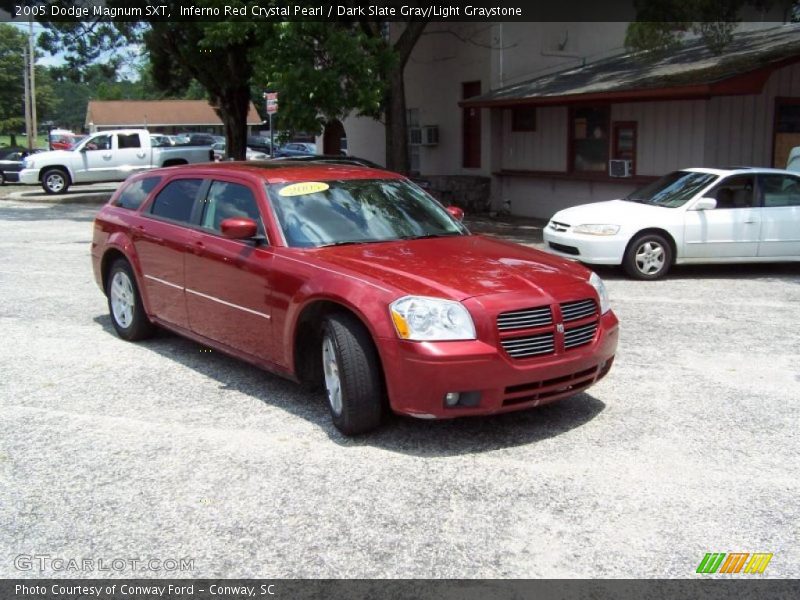 Inferno Red Crystal Pearl / Dark Slate Gray/Light Graystone 2005 Dodge Magnum SXT