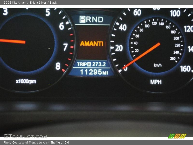 Bright Silver / Black 2008 Kia Amanti