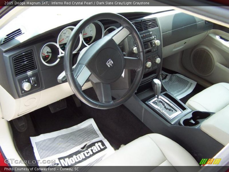 Inferno Red Crystal Pearl / Dark Slate Gray/Light Graystone 2005 Dodge Magnum SXT