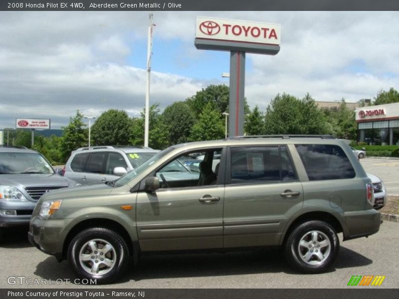 Aberdeen Green Metallic / Olive 2008 Honda Pilot EX 4WD