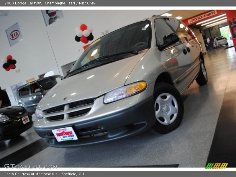 Champagne Pearl / Mist Grey 2000 Dodge Caravan