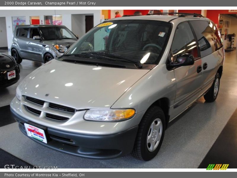 Champagne Pearl / Mist Grey 2000 Dodge Caravan