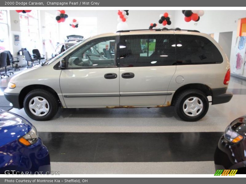 Champagne Pearl / Mist Grey 2000 Dodge Caravan