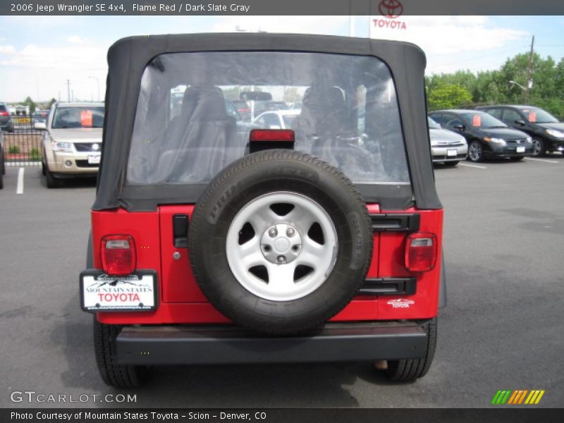 Flame Red / Dark Slate Gray 2006 Jeep Wrangler SE 4x4