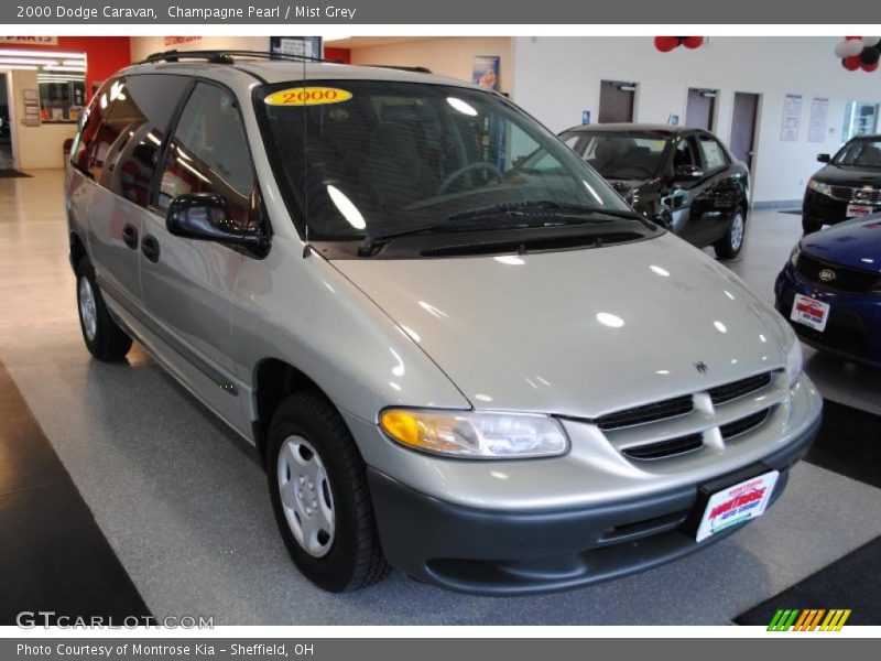 Champagne Pearl / Mist Grey 2000 Dodge Caravan