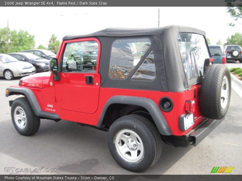 Flame Red / Dark Slate Gray 2006 Jeep Wrangler SE 4x4