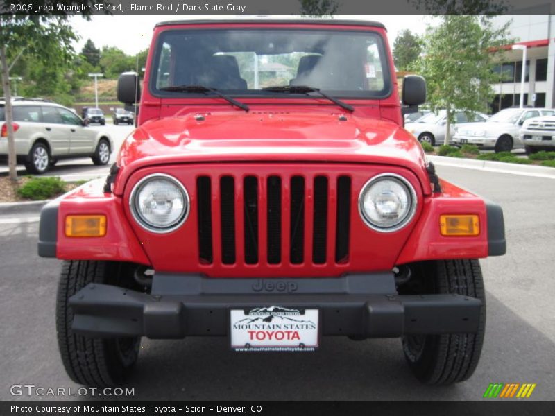 Flame Red / Dark Slate Gray 2006 Jeep Wrangler SE 4x4
