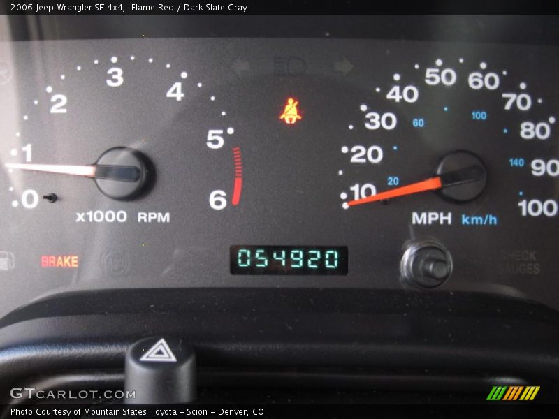 Flame Red / Dark Slate Gray 2006 Jeep Wrangler SE 4x4