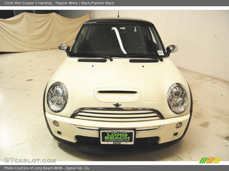 Pepper White / Black/Panther Black 2006 Mini Cooper S Hardtop