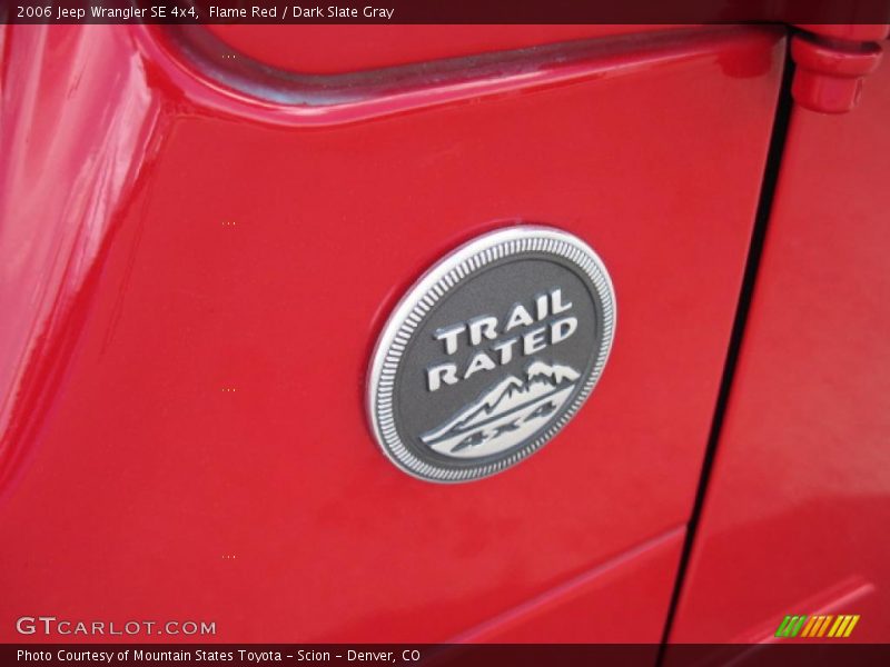 Flame Red / Dark Slate Gray 2006 Jeep Wrangler SE 4x4