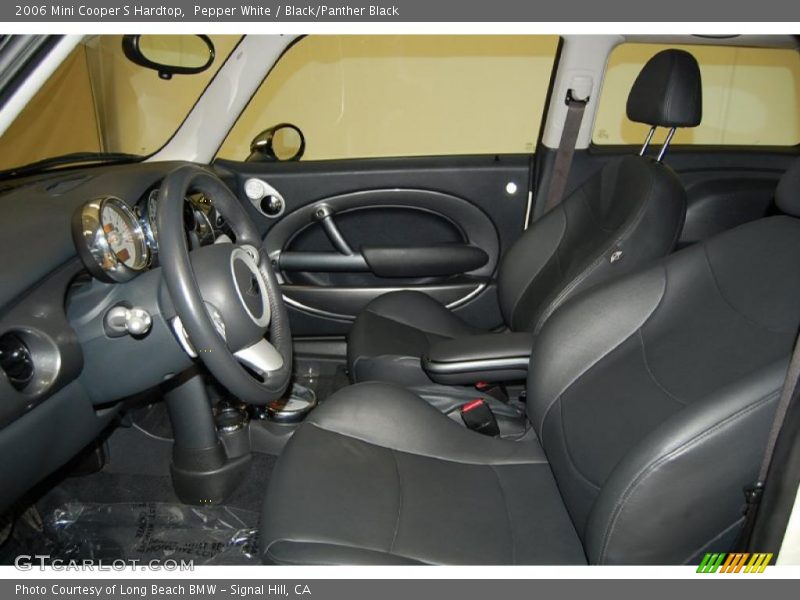 Pepper White / Black/Panther Black 2006 Mini Cooper S Hardtop