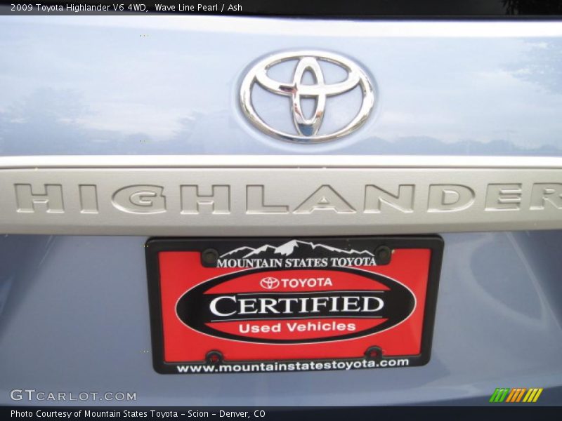 Wave Line Pearl / Ash 2009 Toyota Highlander V6 4WD