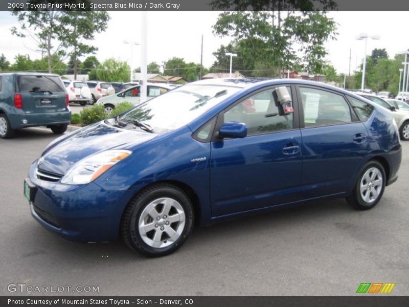 Spectra Blue Mica / Dark Gray 2009 Toyota Prius Hybrid