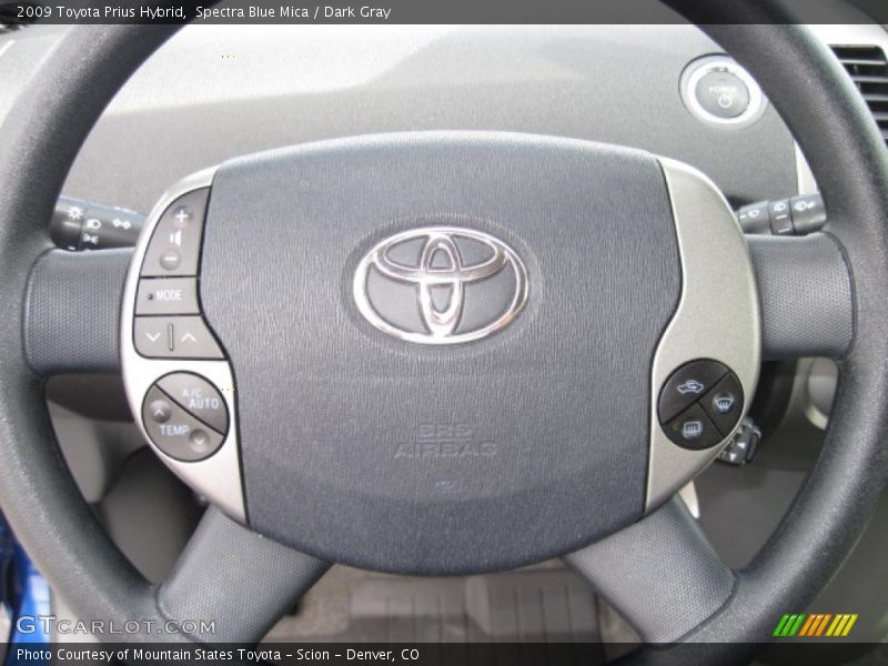 Spectra Blue Mica / Dark Gray 2009 Toyota Prius Hybrid