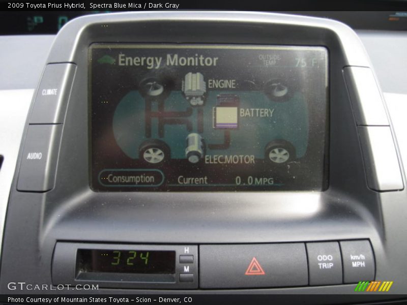 Spectra Blue Mica / Dark Gray 2009 Toyota Prius Hybrid