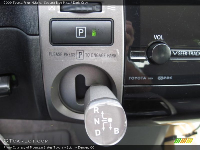 Spectra Blue Mica / Dark Gray 2009 Toyota Prius Hybrid
