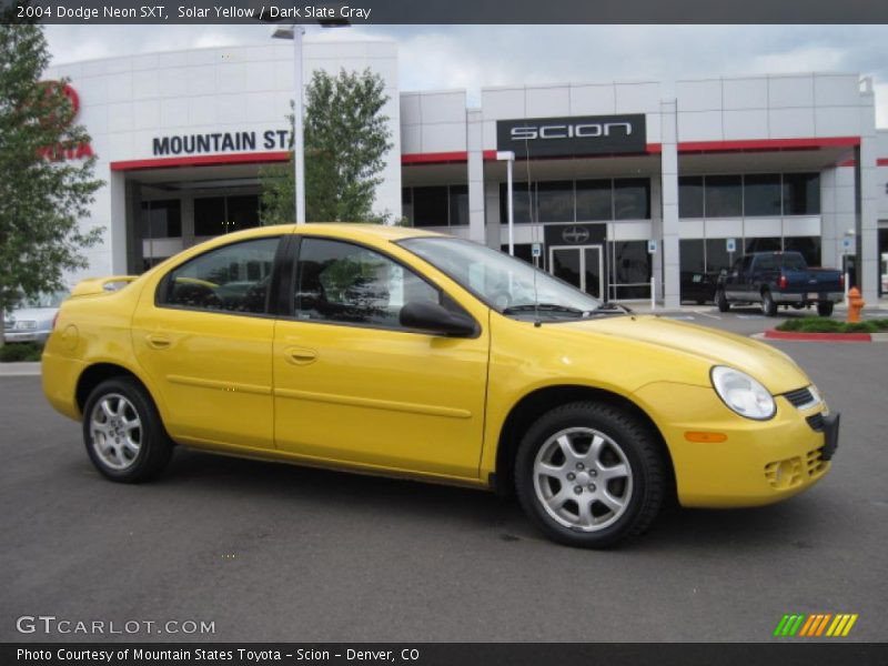Solar Yellow / Dark Slate Gray 2004 Dodge Neon SXT