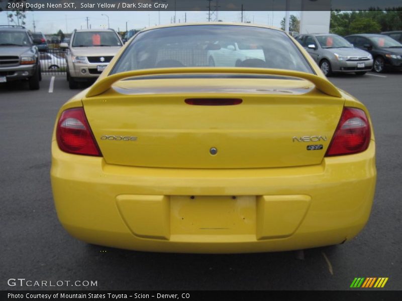 Solar Yellow / Dark Slate Gray 2004 Dodge Neon SXT