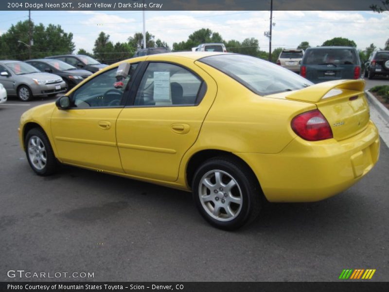 Solar Yellow / Dark Slate Gray 2004 Dodge Neon SXT