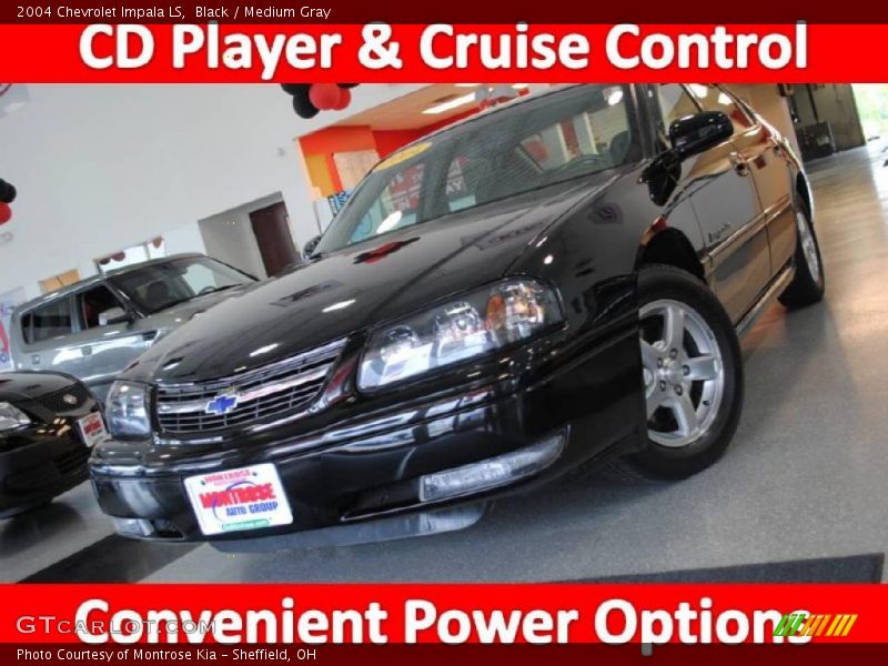 Black / Medium Gray 2004 Chevrolet Impala LS