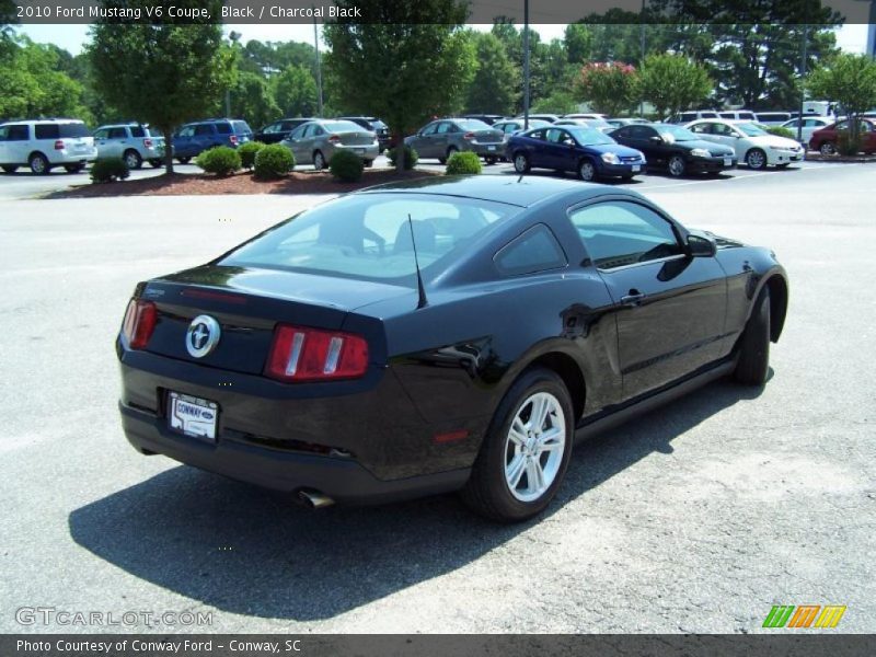 Black / Charcoal Black 2010 Ford Mustang V6 Coupe