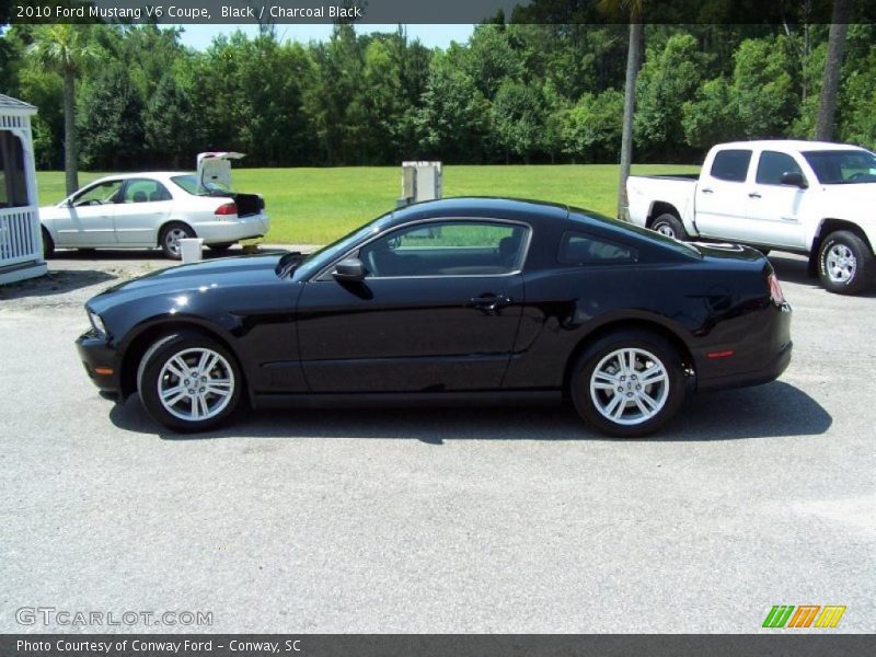 Black / Charcoal Black 2010 Ford Mustang V6 Coupe