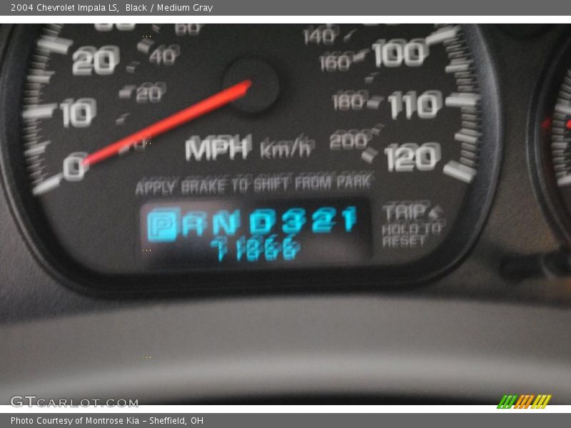 Black / Medium Gray 2004 Chevrolet Impala LS