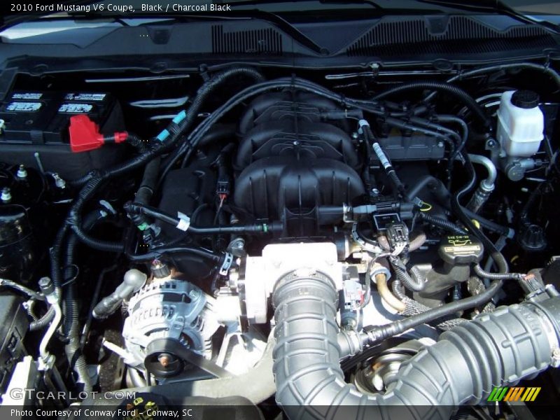 Black / Charcoal Black 2010 Ford Mustang V6 Coupe